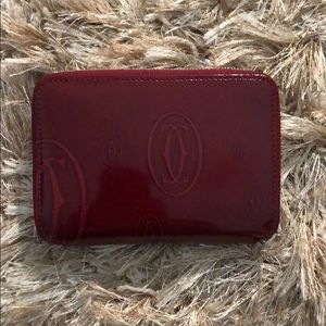 Brand new zip Cartier Happy Birthday wallet